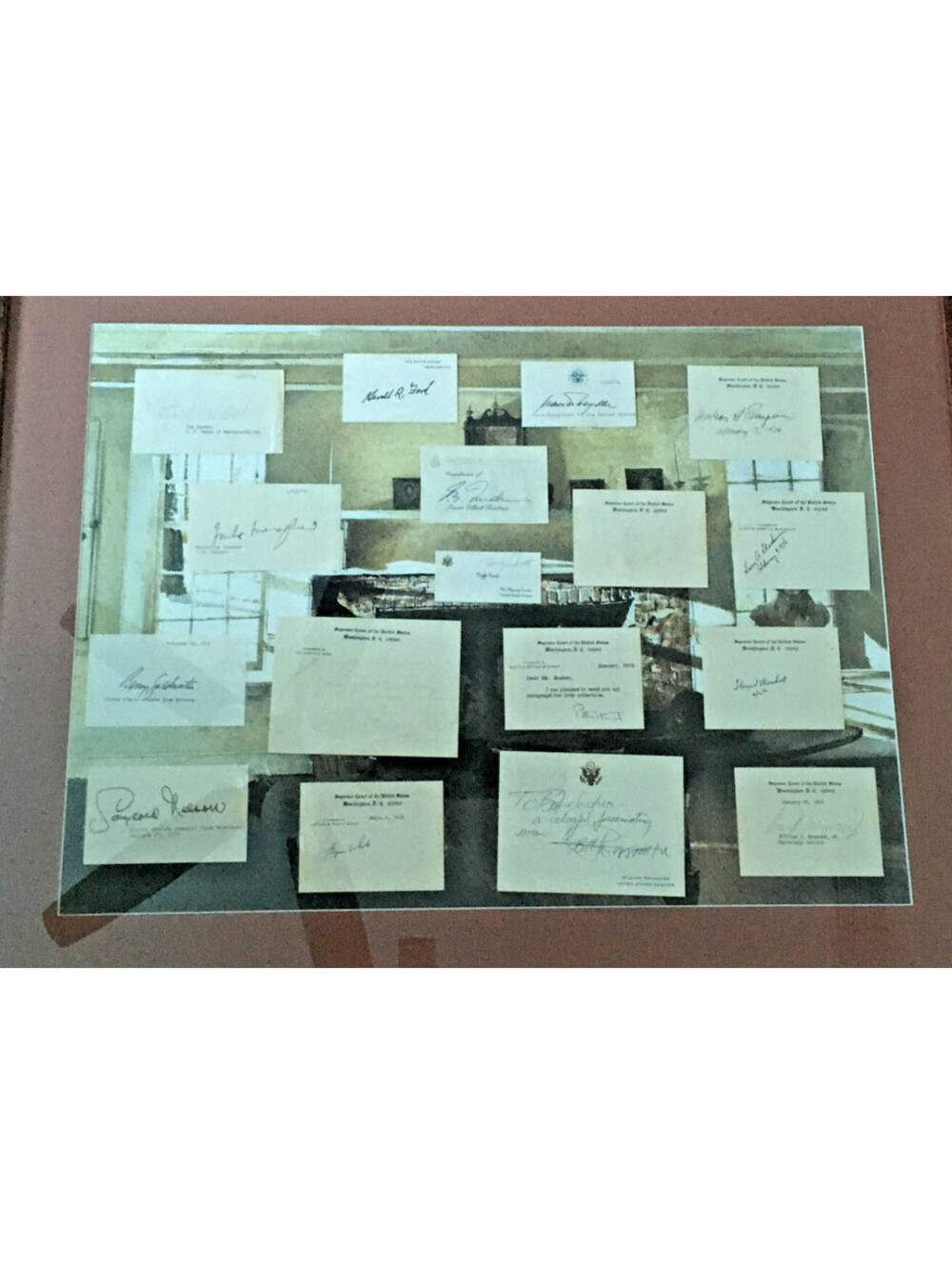 VINTAGE 1976 BICENTENNIAL HIGHEST LEVEL OF GOVERNMENT MASTER AUTOGRAPHS marshall